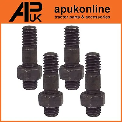 £6.99 • Buy 4x Exhaust Manifold Elbow Stud Nut For Case International IH 395 674 784 Tractor