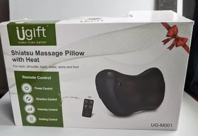 Ugift UG-M001 Black Corded Electric Shiatsu Massage Pillow With Heat NEW In  Box • $16