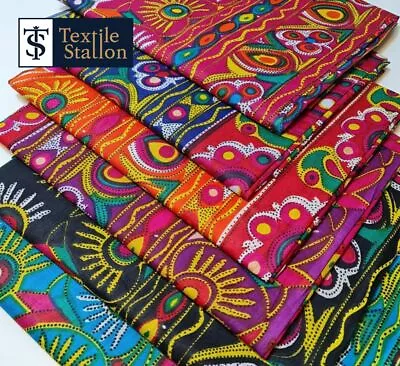 £9.99 • Buy Cotton Indian Ethnic Hill Tribe Print Suzani Rangoli Boho Banjara Fabric 44 