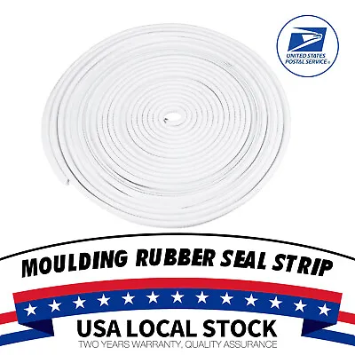 White Moulding Rubber U Channel Edge Trim Length 6 Meter - SoundproofCrashproof • $9.99