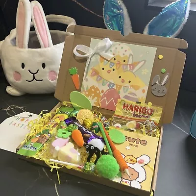 Personalised Kids Easter Hamper Letterbox Gift Kinder Chocolate Crafts • £4.99