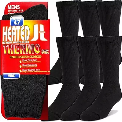 3 Pair Mens Winter Heavy Duty Heated Thermal Warm Socks Insulated Boot Sox 10-13 • $12.99