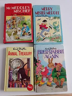 4x Enid Blyton Hardback Mr. Meddle And Brer Rabbit Books Bundle 70s 80s 90s Set • £7.99