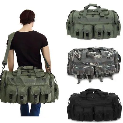 Large Men Military Tactical Cargo Gear Shoulder Bag Multiple Pockets Luggage Bag • $65.70