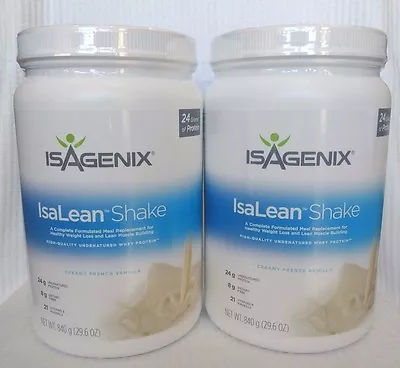 2x Isagenix Vanilla Isalean Nutritional Protein Shake Meal Replacement • $167.30