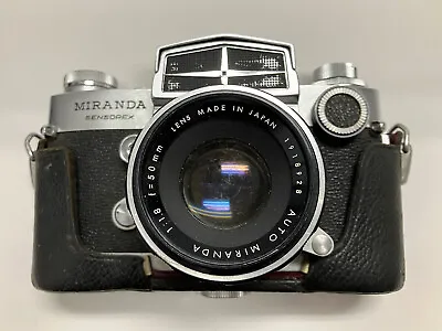 Vintage Miranda Sensorex 35mm Film SLR Camera - Lens Case No. 952498 Made Japan • $89