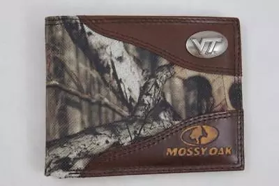 ZEP PRO Virginia Tech Hokies MOSSY OAK Camo Bifold Wallet Tin GIFT Box • $44