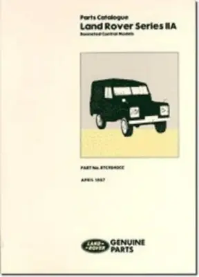 Brooklands Books Ltd Land Rover Series 2A Bonneted Control Parts Catalo Book NEW • $93.24