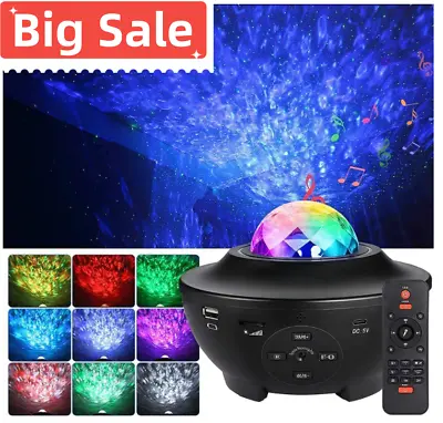 3In1 Galaxy Star Projector LED Night Light Music Player Remote Christmas Gifts • $17.42