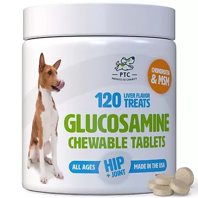 PTC Profits To Charity Glucosamine And Chondroitin With MSM For Dogs - Hip And • $36.48