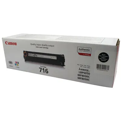 Canon 716BK Black Toner Cartridge 1980B002 • £78.35
