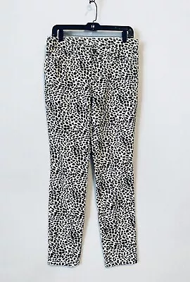 Victorias Secret Jeans Womens 10 Mid Rise Siren Animal Print Skinny Stretch Boho • $22.91