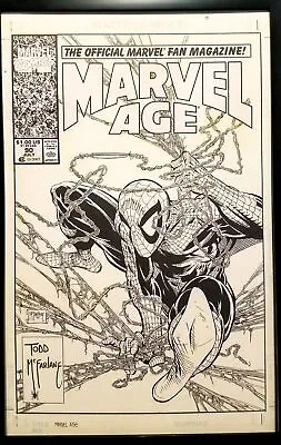 Marvel Age Spider-Man #90 Todd McFarlane 11x17 FRAMED Original Art Poster Marvel • $74.95