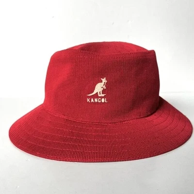 $75 • Buy Kangol Unisex Old School Style Floppy Bucket Hat Red Size L