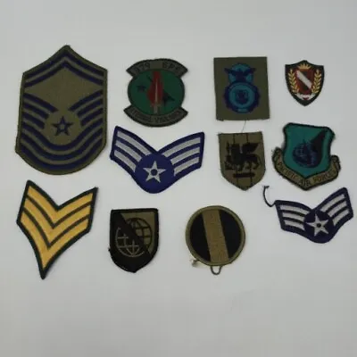 Lot Of 11 Assorted Vintage USA Military Patches • $18