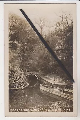 Photo Postcard ; Underground Canal Worsley  ( Incl Boat ) Manchester • £24.99