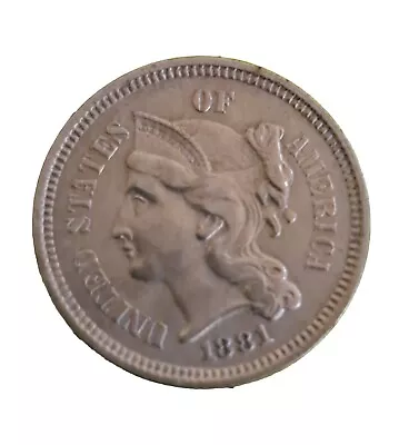 1881 3 Cent Piece • $21.50