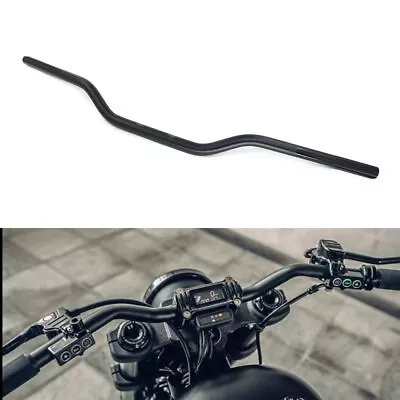 Motorcycle Handlebar 7/8 22mm Cafe Racer Handlebars Low Rise Drag Bars Universal • $30.99