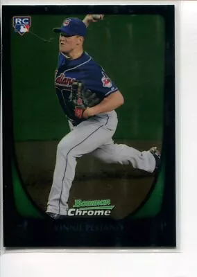 2011 Bowman Chrome Draft Vinnie Pestano RC #73 Cleveland Indians • $0.99