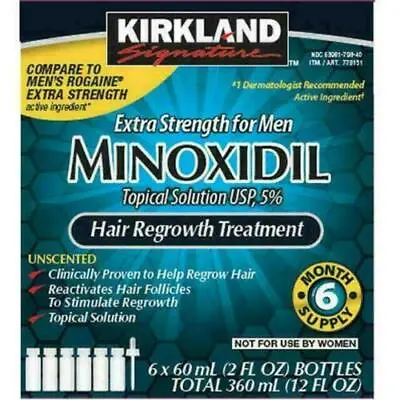 Kirkland Minoxidil 5% Hair Regrowth Treatment AUTHENTIC 100% Exp 04/2025 • $34.99