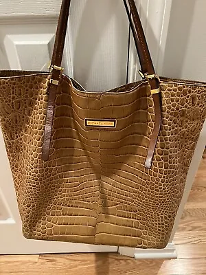 Michael Kors Collection  Oversized Large Tote Bag Gia Croc Leather Tote • $88