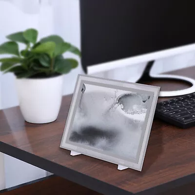 3D Moving Sand Glass Frame Dynamic Flowing Sand Desktop Art Home Office Decor • $14.30