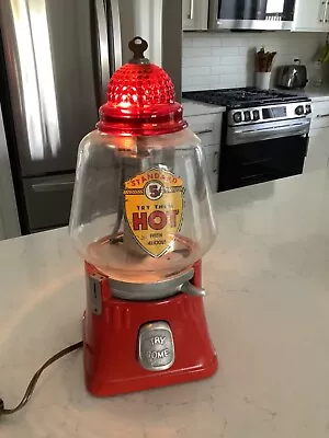 Vintage Standard 5 Cent Hot Nuts Lighted Vending Machine Works Great • $168.50