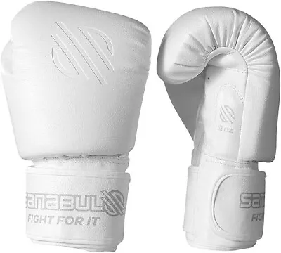 Sanabul Battle Forged Muay Thai Gloves | Kickboxing Gloves | 12 Oz- White • $39.99