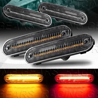 Black Front+rear Led Turn Signal Side Marker Lights Fit 90-05 Mazda Miata/mx-5 • $45.95