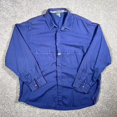 Vintage Marithe Francois Girbaud Work Shirt Men’s XL Blue M+FG Designer • $28.95