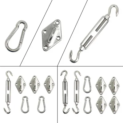 Sail Shade Steel Fixings Fittings Accessories For Use W Sun Shade Sail Canopy • £8.99