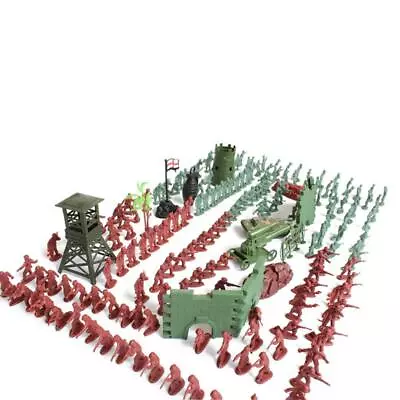 238-Piece Army Action Figures Set Military Toy Soldier Playset Sentry Station • £11.76