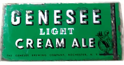 Rare Genesee Light Cream Ale Glass Sign- The Genesee Brewing Co. Rochester N.y. • $235