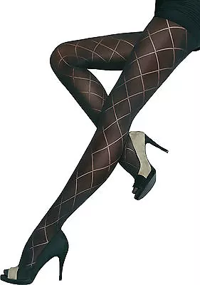 £5.99 • Buy Beautiful Semi Opaque Patterned Tights 40 Denier  MEGA 