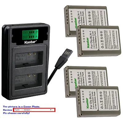 $10.99 • Buy Kastar Battery LZD2 USB Charger For Olympus BLN-1 BLN1 Olympus OM-D E-M1 Camera