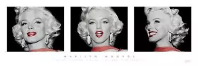 Marilyn Monroe Red Lips Bernard Of Hollywood Movie Star Icon Poster 36x12 • $12.98