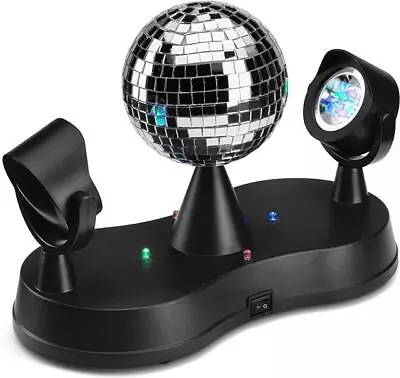 £16.99 • Buy Mirror Disco Ball Silver Glitter Ball For DJ Dance Party Parties Brand New