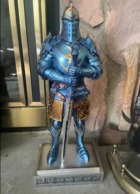 Medieval Knight In Armor Statue Soldier Warrior Figurine Armour Home Decor Gift • $129.97