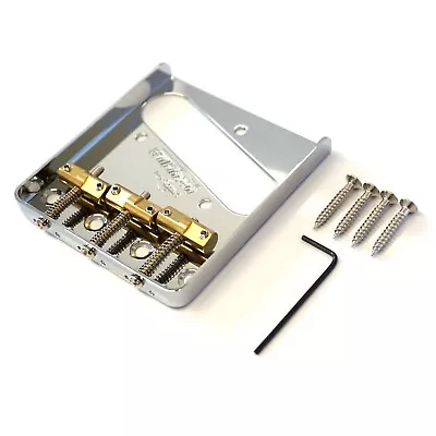 £21.99 • Buy Wilkinson Telecaster Tele Ashtray Bridge WTB – Compensated Brass Saddles