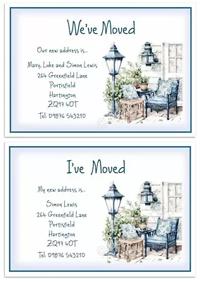 Personalised Change Of Address House Moving New Address New Home Cards X10 J701 • £3.85