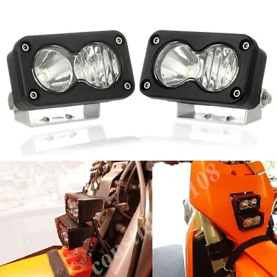 LED Pods 3 Inch 40W Spot Off Road Small Lights Ditch Lights For Motorcycle Jeep • $38.99
