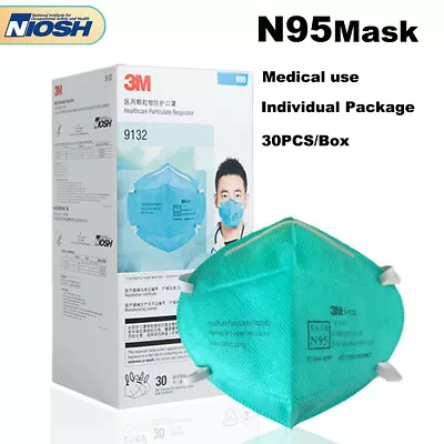 30PCS 3M 9132 Medical Mask NIOSH N95 Particulate Respirator Headband Grinding • $39.99