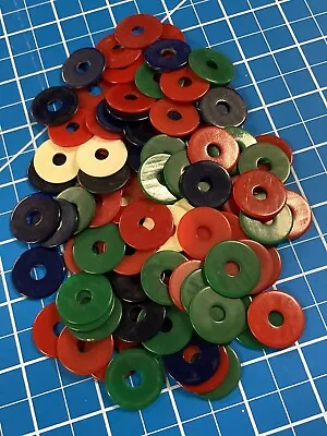 100 Round Hole Mah Jong Coins Chips • $35