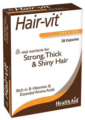 HealthAid Hair Vit 30 Caps For Thick Hair Growth Essential Vitamins And Minerals • £12.99