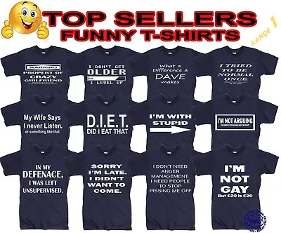 Funny Mens T-Shirts Novelty T Shirt Joke T-shirt Birthday Gift Tee Shirt Party  • £9.99