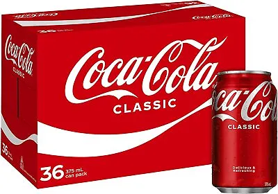 Coca-Cola No Sugar / Classic / Diet Soft Drink Multipack Cans 375mL X 72 • $74.95