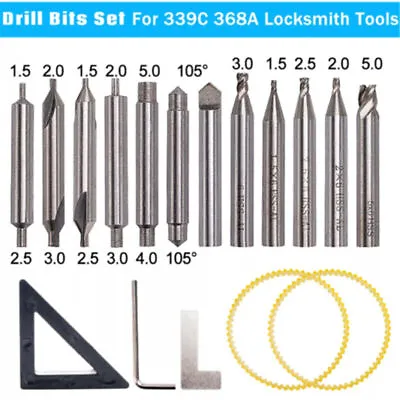$14.71 • Buy Drill Bits Cutter Set For 368A Locksmith Vertical Key Tool Machine Spare Parts