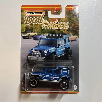 Matchbox Local Cruisers Jeep Wrangler Superlift Blue 1:64 Diecast New • $11