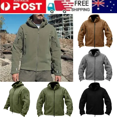 Men Winter Warm Fleece Jacket Sport Tactical Jacket Combat Military Coat Outwear • $32.99