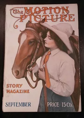 Vintage 1913 The Motion Picture Story Magazine Silent Film Stars • $89